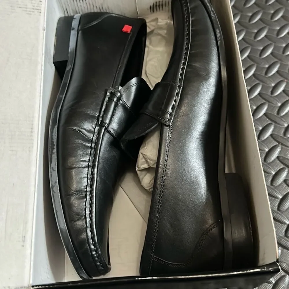 Marc Joseph NY Men's Size 13 Lexington Slip On Loafers Black Napa Leather